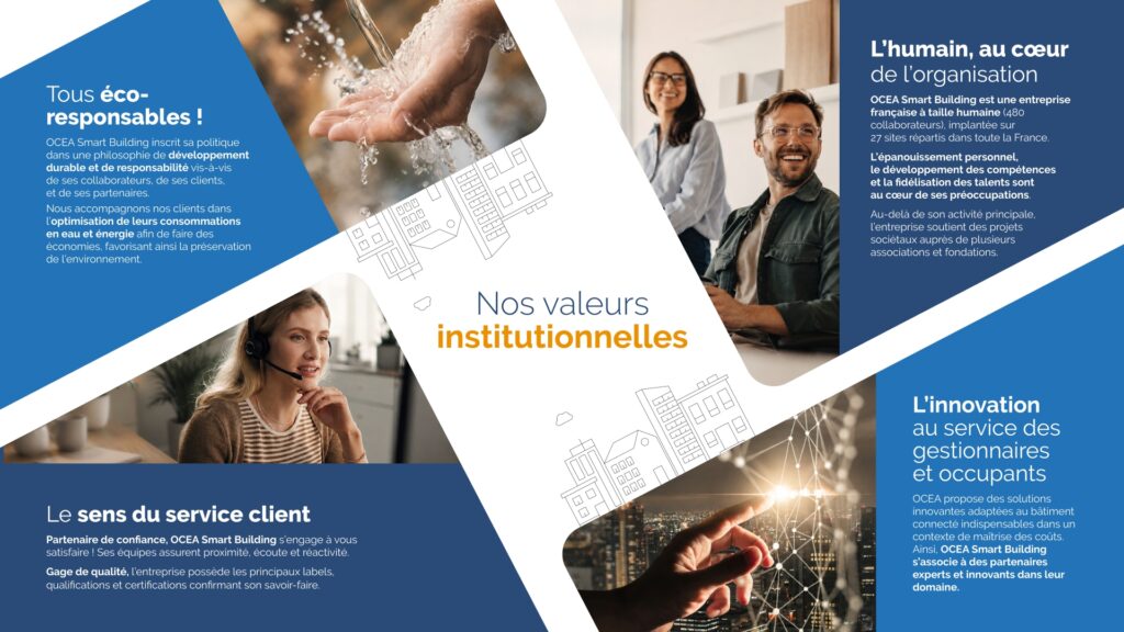 Nos valeurs institutionnels Groupe OCEA - OCEA Smart Building