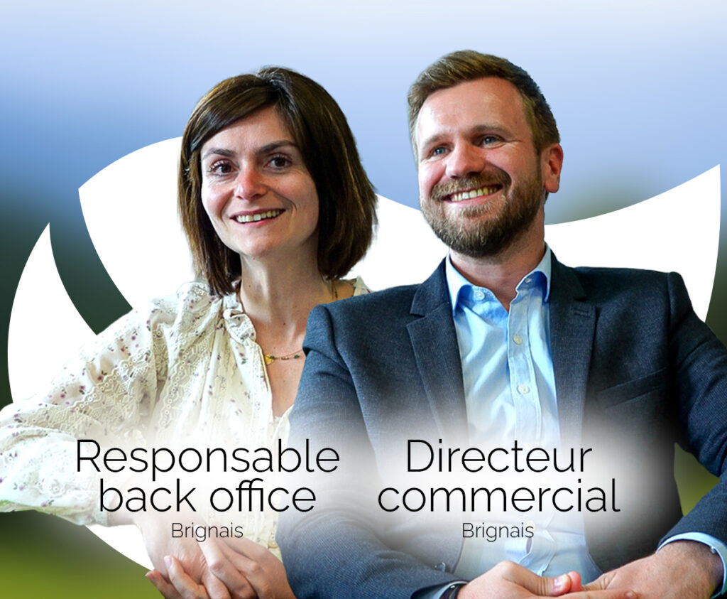 Portrait d'Elodie GRIN Responsable Back Office et Louis MALPEL Directeur Commercial chez OCEA Smart Building - Recrutement